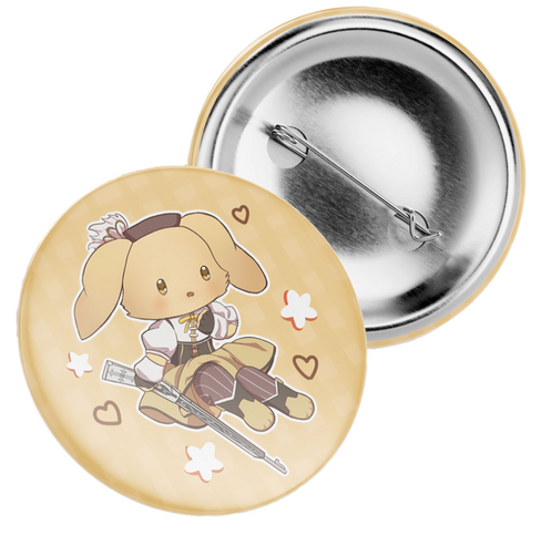 Madoka Magica inspired bunny badge